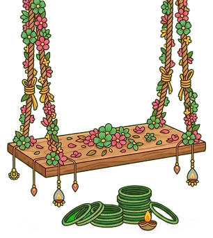 Teej wishes with name